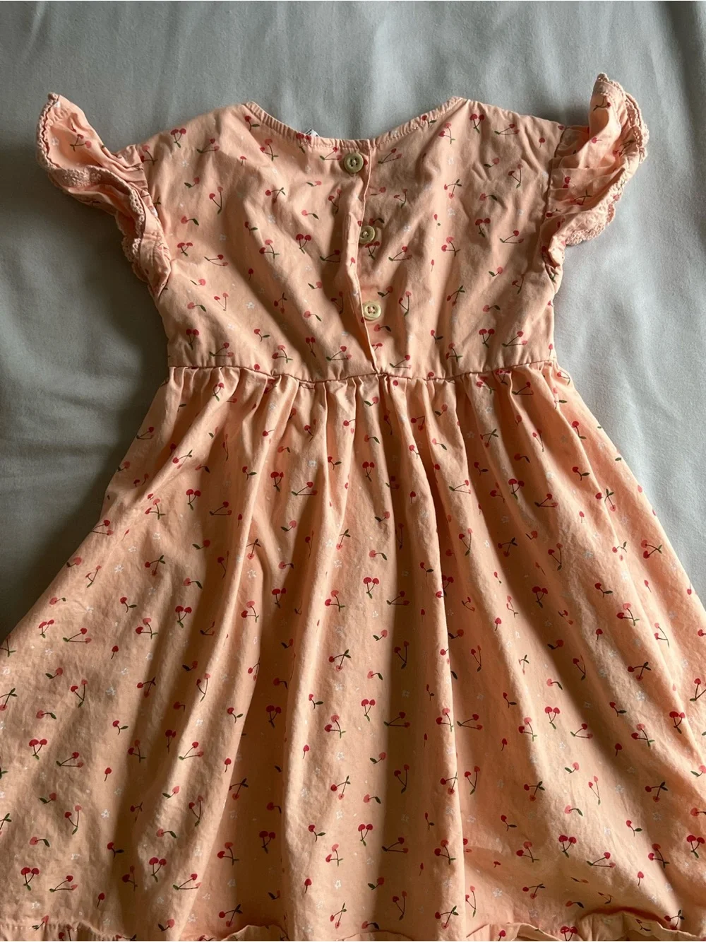 Toddler girl peach dress